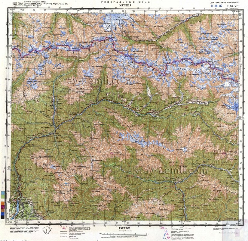 Топографическая карта