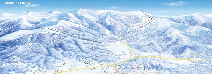 Карта трасс Бакуриани